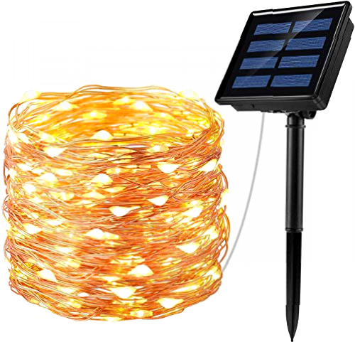 Luces Led Solar de 8 Modos, 22M con 200LEDs, Arbol De Navidad, Tiras Led con Luz, IP65 Impermeable Guirnalda Luces Solares para Jardin Exterior/Interior, Arbol de Navidad, Ventana Valla Bodas Blanco Cálido (200LED)